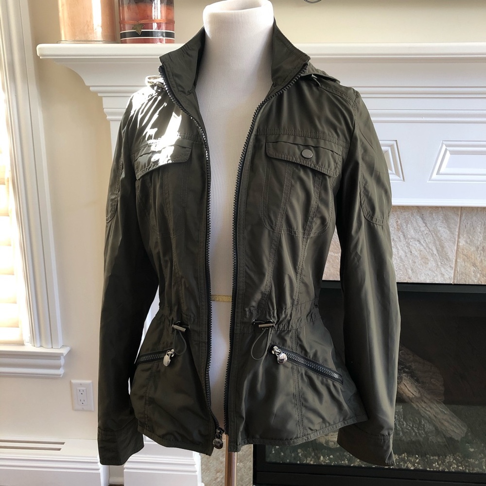 Laundry by Shelli Segal XS green peplum jacket